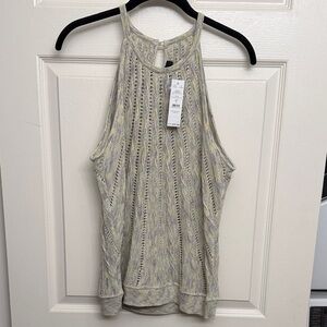 White House Black Market Space Dye halter tank